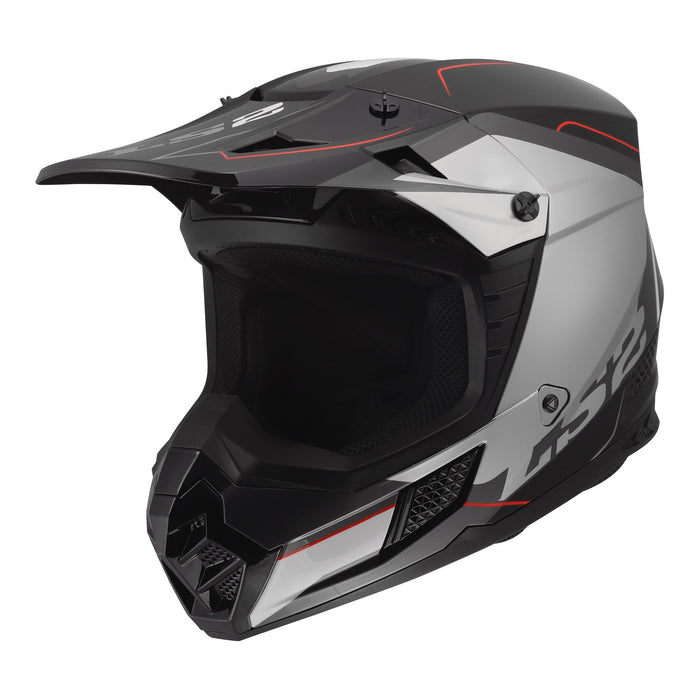 LS2 MX706 COZ Arched Helmet - Black / Silver / Titanium