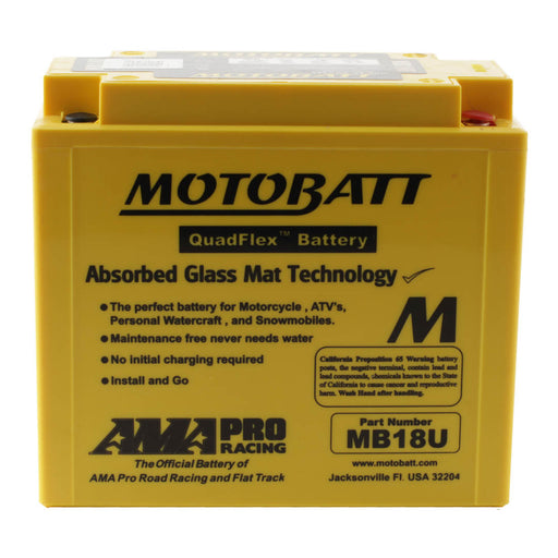 Motobatt Battery Quadflex AGM - MB18U