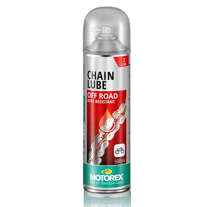 Motorex Chain Lube - Off Road (Red) Spray - 500ml Motorex