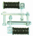 MCS Uni Square Swingarm Rear Pegs MCS