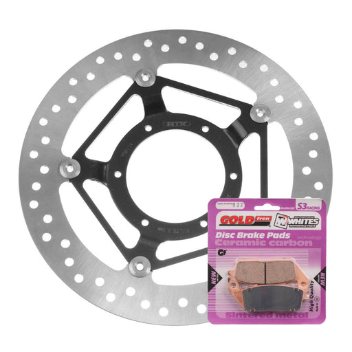 Brake Disc & Pad Front Kit - Honda CBR250R '11-'15 Non-ABS