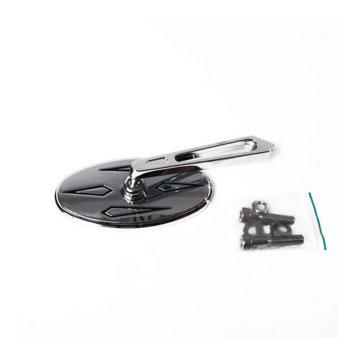 Whites Mirror Oval Cruiser Right-hand Short Stem