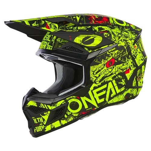 ONEAL 25 3SRS YOUTH HELM ATTACK V.25 - BLK/N-YEL Oneal