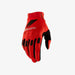 100% Ridefit Red Gloves 100 Percent