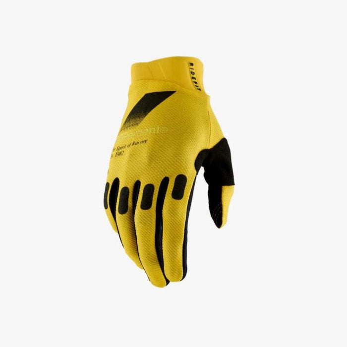 100% Ridefit Yellow Gloves 100 Percent