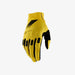 100% Ridefit Yellow Gloves 100 Percent
