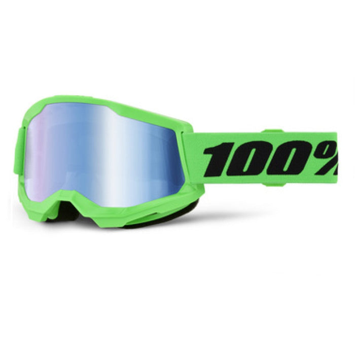 STRATA 2 Goggle Neon Green - Blue Lens 117 Percent