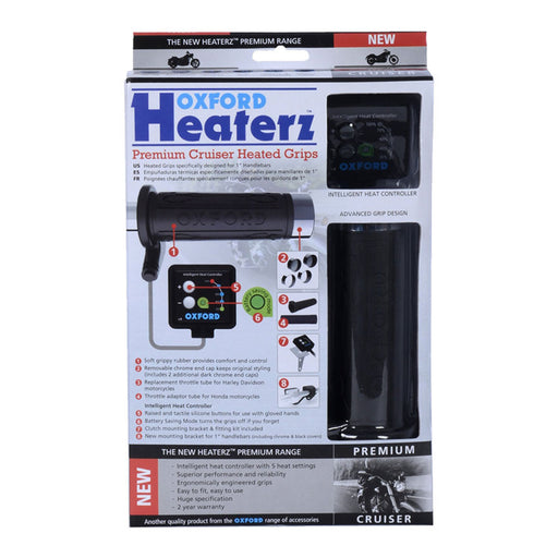 Oxford HotGrips®  Premium Cruiser (1inch Bar) with V8 Switch