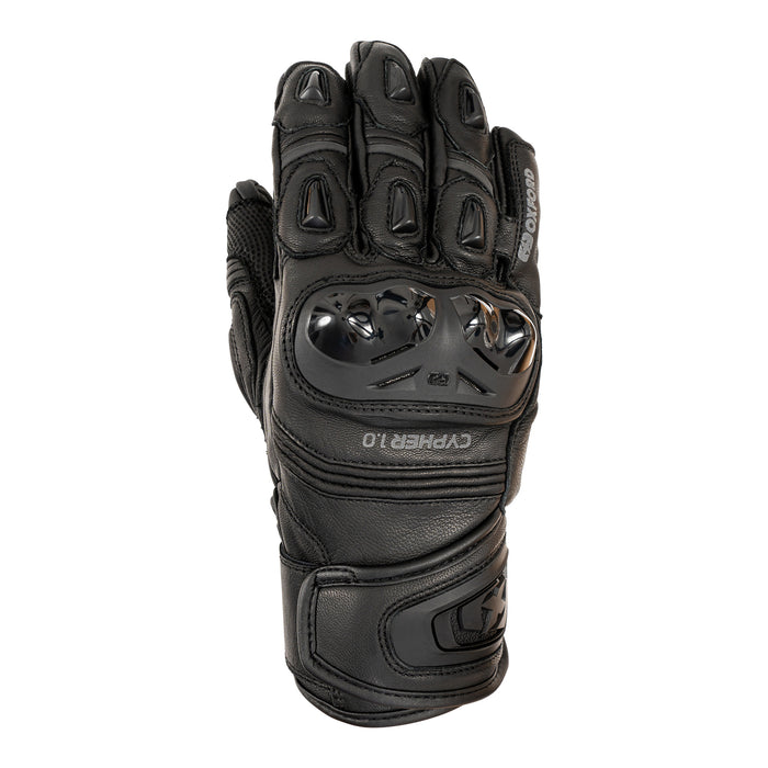Oxford Cypher 1.0 Leather Men's Glove (Short) - Stealth Black