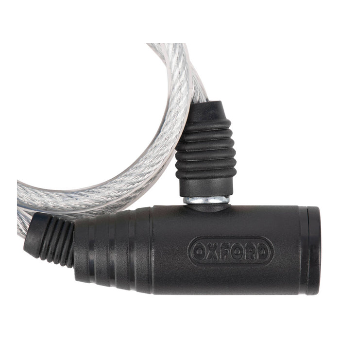 Oxford Bumper Cable Lock 6mm X 600mm - Clear