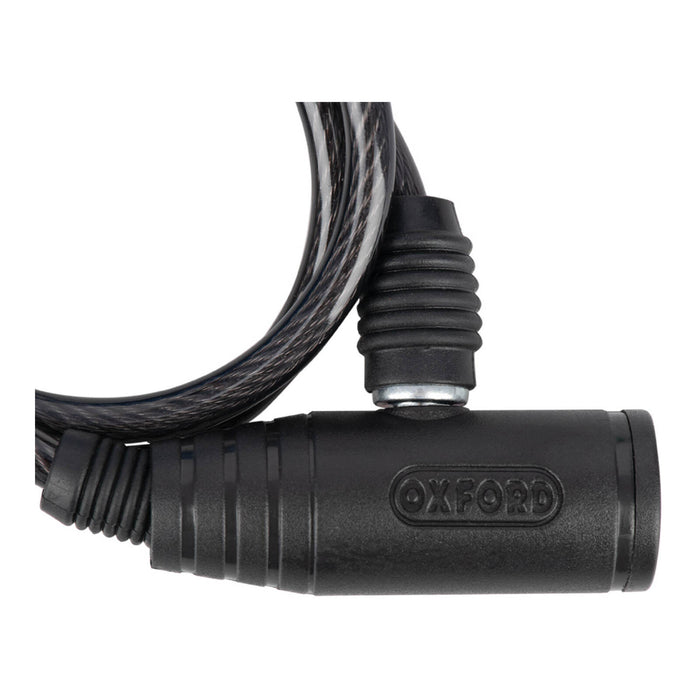 Oxford Bumper Cable Lock Smoke 6mm X 600mm