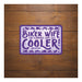 Oxford Garage Metal Sign: Biker Wife, Like a Normal Wife, But Cooler