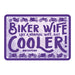 Oxford Garage Metal Sign: Biker Wife, Like a Normal Wife, But Cooler