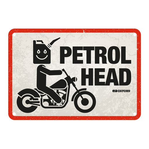 Oxford Garage Metal Sign: Petrol Head