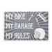 Oxford Garage Metal Sign: My Rules