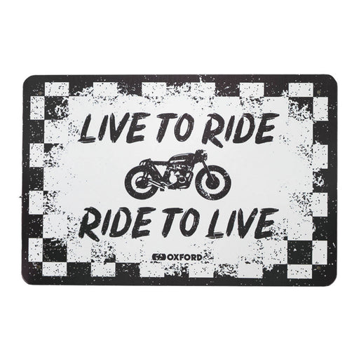 Oxford Garage Metal Sign: Ride