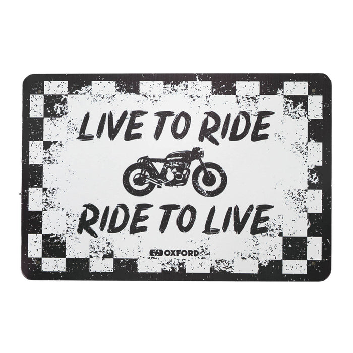 Oxford Garage Metal Sign: Ride