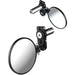 Oxford Fold Away Mirror Black 76mm Diameter