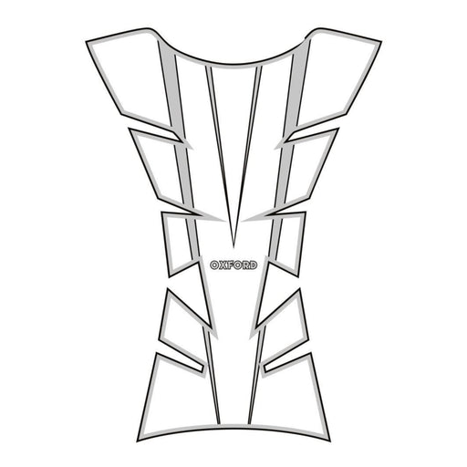 Oxford Sheer Arrow Tank Pad - Silver