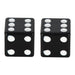 Oxford Lucky Dice Valve Caps - Black (Pair)