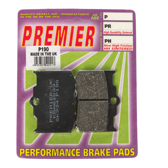 Premier Brake Pads - P Organic Standard
