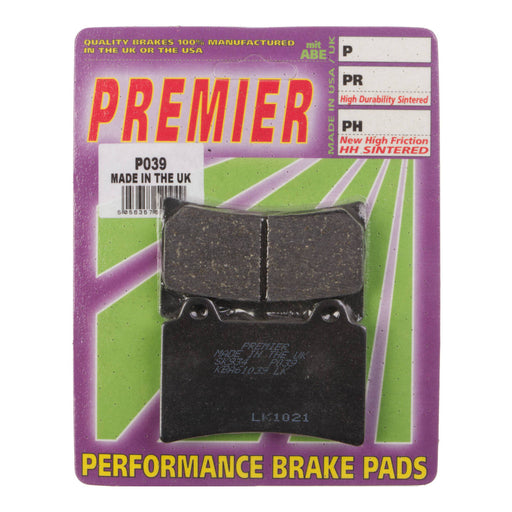 Premier Brake Pads - P Organic Standard