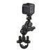 RAM Handlebar U-Bolt Double Ball Mount with Action Camera Adapter