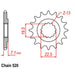 RK Steel Front Sprocket 16T 520P RK