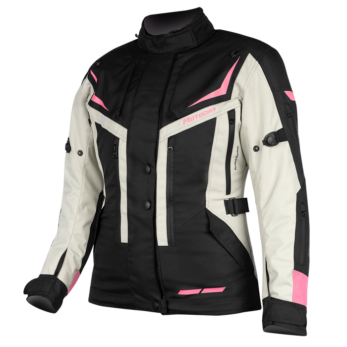 Motodry Rallye 2 Jacket Black/Grey/Magenta Motodry