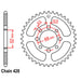 Rear Sprocket - Steel 446 SuperSprox