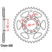 Rear Sprocket - Steel 4V1 SuperSprox