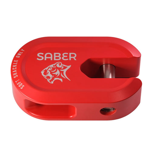 SABER OFFROAD ALLOY WINCH SHACKLE SHORT - RED Saber Offroad