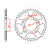 MTX 336 Steel Rear Sprocket #630 (11-442)
