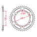 MTX 3C5 Steel Rear Sprocket #428 (11-3C5)