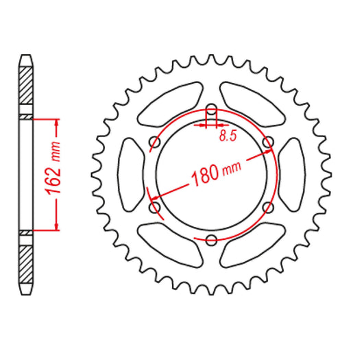 MTX 1786 Steel Rear Sprocket #520 (11-406)
