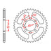 MTX 801 Steel Rear Sprocket #420 (11-463)