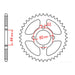 MTX 833 Steel Rear Sprocket #428 (11-5FC)
