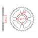 MTX 834 Steel Rear Sprocket #420 (11-2U2)