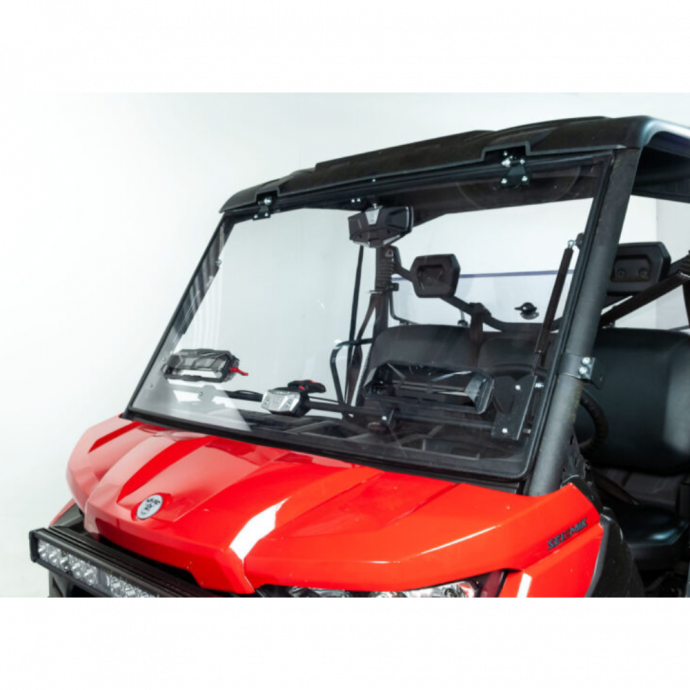 Flip-Up Vented Windshield For Can-Am Defender - Seizmik Aussie Powersports