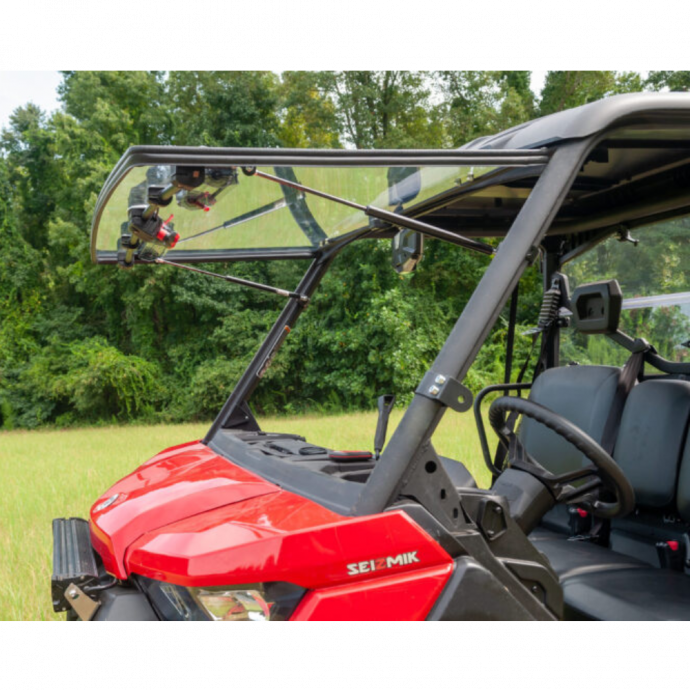 Flip-Up Vented Windshield For Can-Am Defender - Seizmik Aussie Powersports