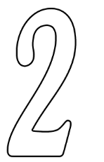 170mm Kurly Numbers NO. 2 White (10 Pkt) MCS