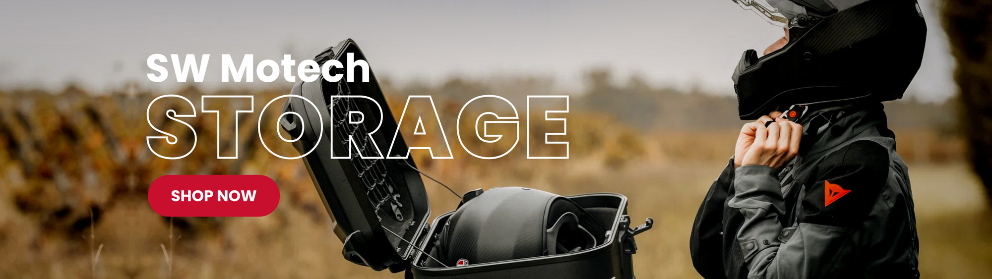 SW-Motech motorcycle storage solutions including luggage and cargo accessories for touring and adventure bikes