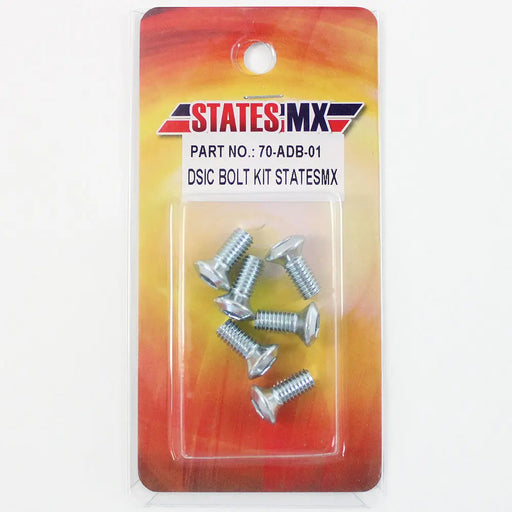 States MX Disc Bolt Kit 6 Pack 70-ADB-01 States MX
