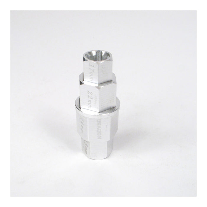 WHITES 4-IN-1 HEX AXLE TOOL 17 19 22 24mm ALUM