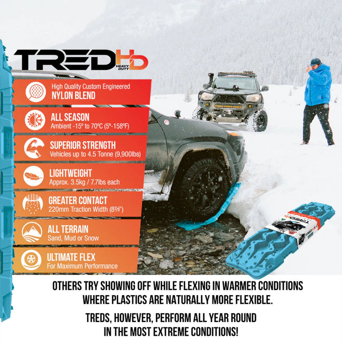 TRED HD RECOVERY BOARDS - BLACK Tred Outdoors
