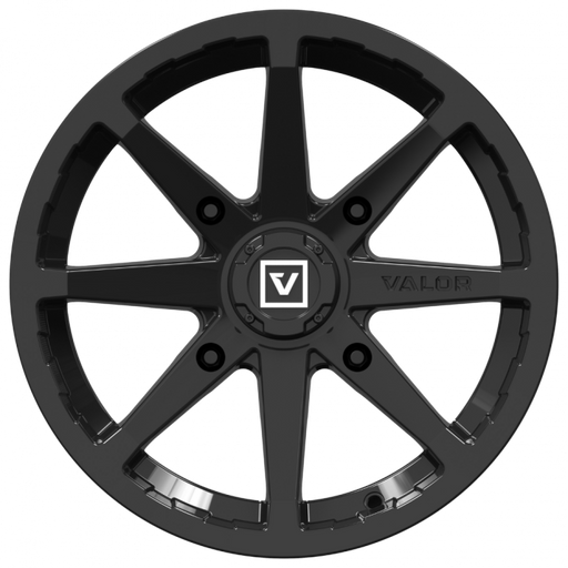 Alloy Wheel VALOR V01 4/137  14 X 7 Gloss Black Aussie Powersports