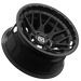 Alloy Wheel VALOR V03 4/156  14 X 7 Gloss Black Aussie Powersports