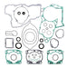 Vertex Complete Gasket Set with Oil Seals (811323)