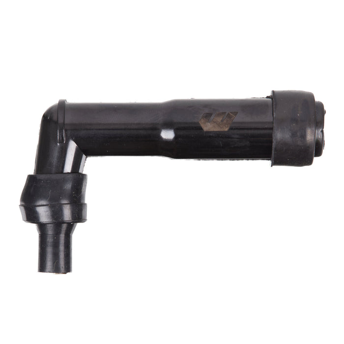 Whites Spark Plug Cap - Replaces XB05F - Long Right Angle - Black
