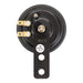 Whites 12v Horn - Round Blk - 70mm Diametre - 110db